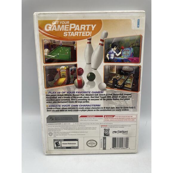 Game Party 3 (Nintendo Wii, 2009) CIB Complete Tested & Working Free Shipping - Picture 2 of 4